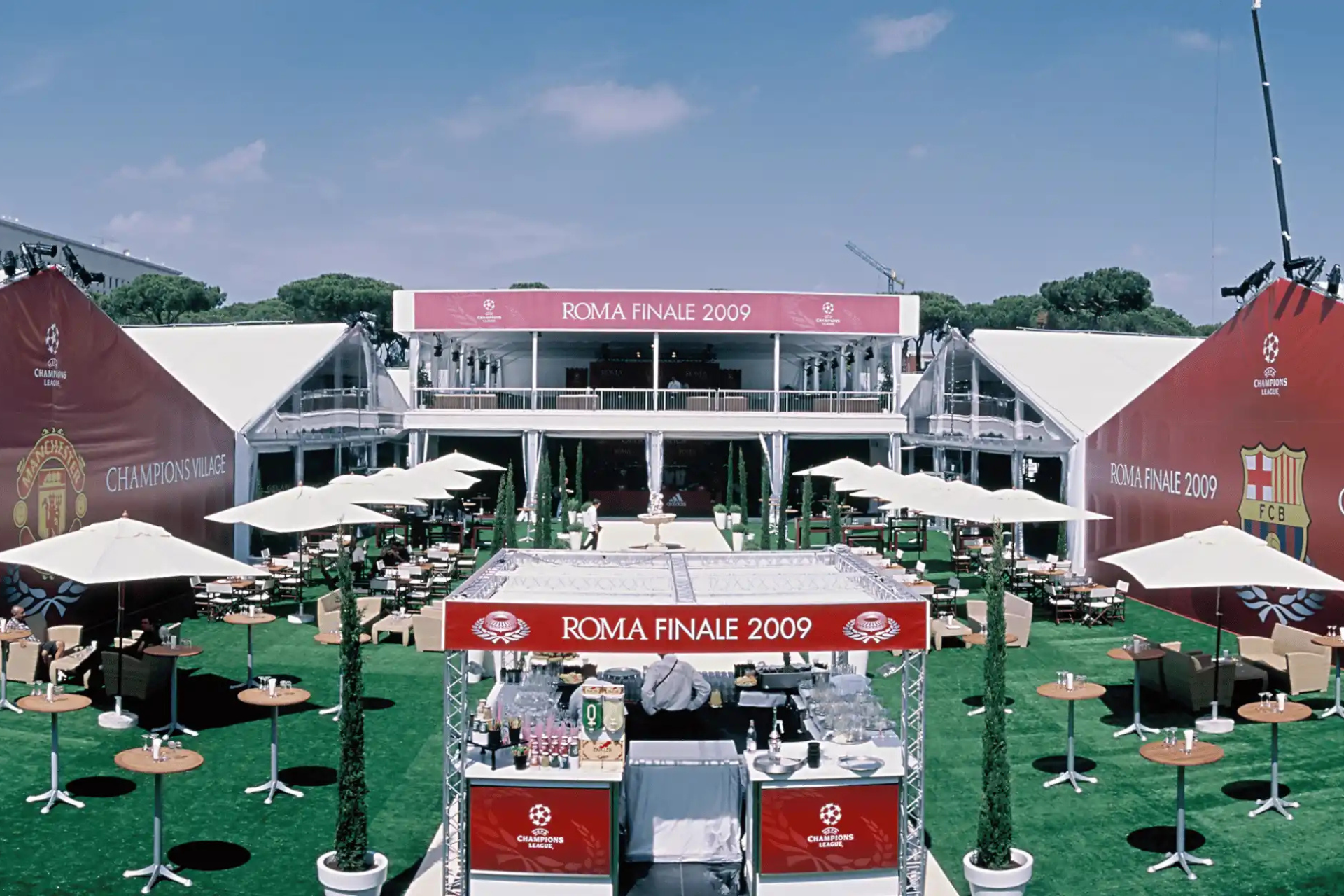 Tendostruttura Eurotend per la finale di Champions League del 2009 
